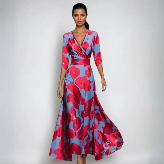 Alora | Women's Stunning Floral Party Dress | Midi