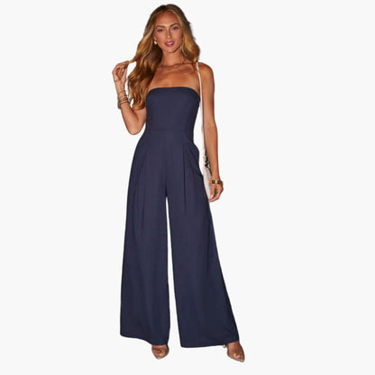 Celeste | Women's Petite Wedding Party Jumpsuit | Wide Leg