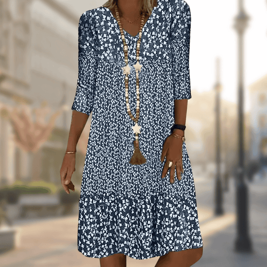 Amber | Women's Floral Smock Summer Dress | Midi