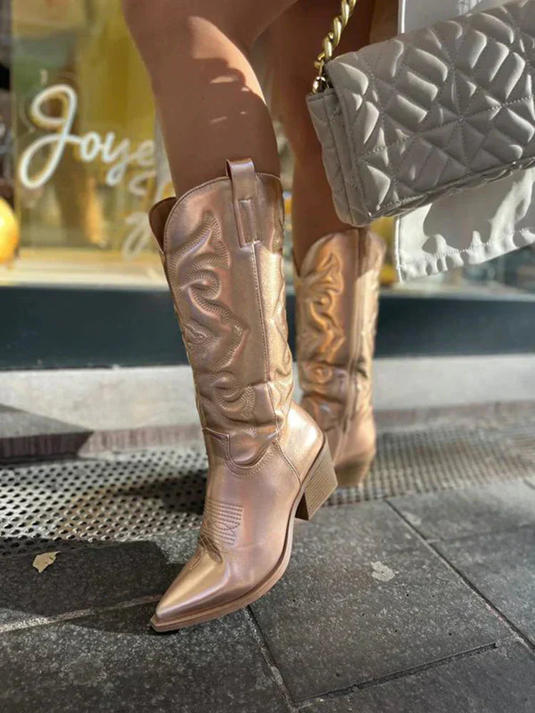 Savannah | Women's Knee-High Boots | Heeled & Cowgirl Style