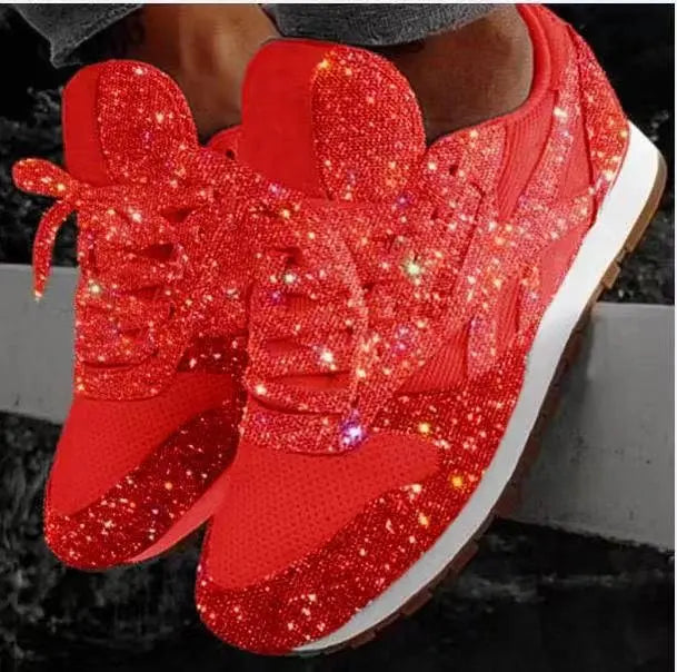 Lena | Women's Glitter Sneakers | Walking