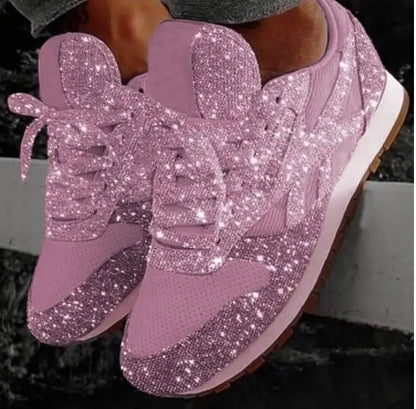 Lena | Women's Glitter Sneakers | Walking