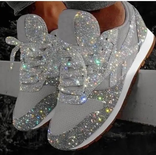 Lena | Women's Glitter Sneakers | Walking